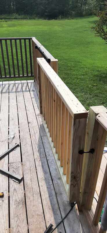 Deck Repair deck gate added