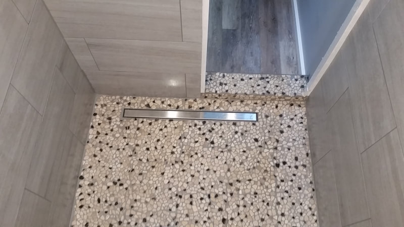custom tile shower install